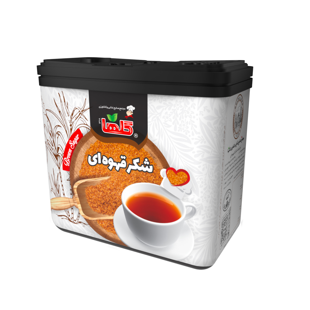 شکر قهوه ای - قوطی پلاستیکی